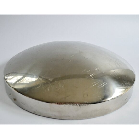 Dog Dish Style Hubcap Aluminum Wheel Cover 12" Vintage - Picture 3 of 4